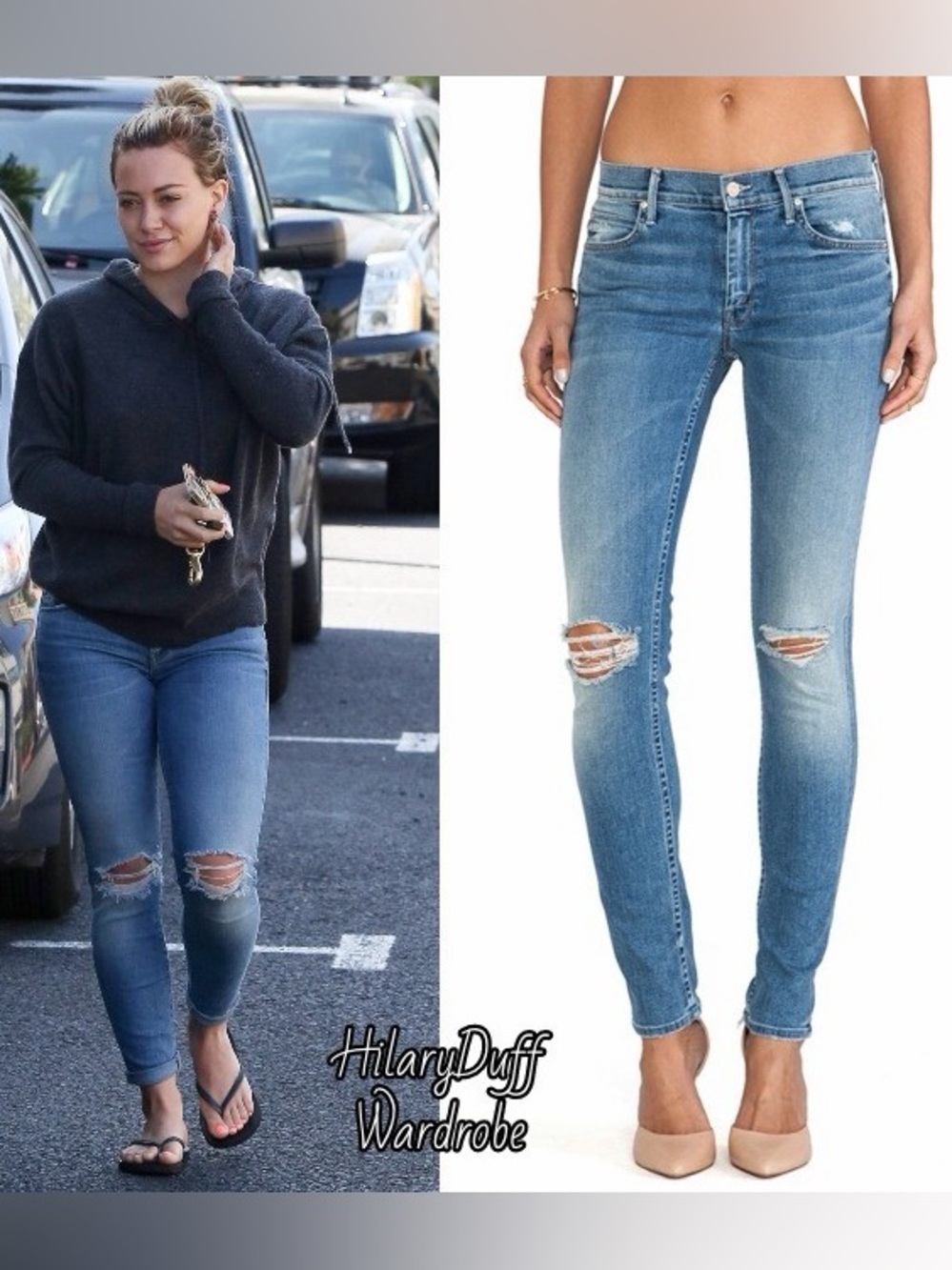 MOTHER Denim The MUSE Light Distressed Skinny Jeans 27 WILD THING